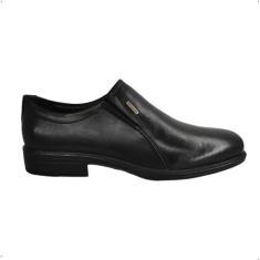 Sapato Social Pegada Masculino em Couro Preto 124772, 39, Preto
