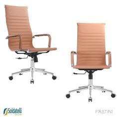 Kit 2 Cadeiras Office Giratória Manhattan Presidente PU Várias Cores B