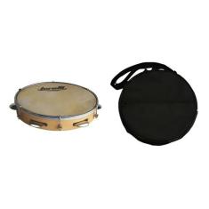 Pandeiro Torelli Abs Natural Pele Animal Tp300 + Capa Simple