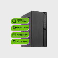 Computador pc cpu Intel i5 8GB Memoria Ram ssd 480GB Bivolt