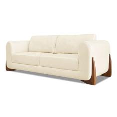 Sofá 3 Lugares Yves Linho Pérola 220 cm