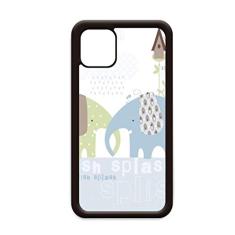 Capa Splash Elephant Blue Green Rain para iPhone 11 Pro Max para Apple Mobile Case Shell
