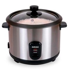 Panela de Arroz Elétrica Midi PAMID1001 Itatiaia 8 Xícaras, Inox, 110V