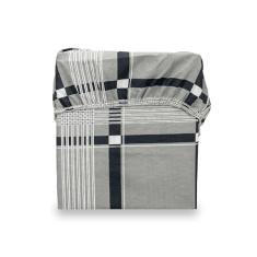 Lençol Super King Com Elástico Estampado Percal 180 Fios (XADREZ)