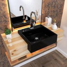 Kit Cuba XQ395 Torneira Luxo 1195 Metal 1/4 Volta Compace