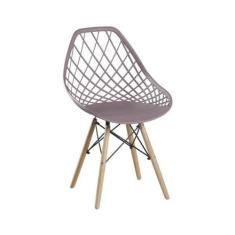 Cadeira Cloe Base Madeira - Rivatti