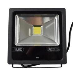 Refletor Led Foxlux Preto 20W Bivolt