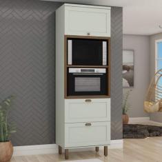 Armário de Cozinha Modulada Torre para 2 fornos 70cm 1514 Iluminata 10