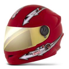 Capacete Moto Fechado Infantil Pro Tork Liberty 4 Four Kids Criança Vi