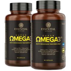 Kit 2x Super Ômega 3 Tg Essential Nutrition 90 Cápsulas Cada