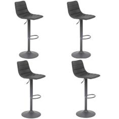 Kit com 4 Banquetas para Cozinha Barbacena - Rivatti