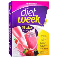 Diet Week Shake (360G) - Sabor: Morango E Amora - Maxinutri