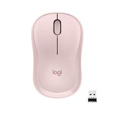 Mouse sem fio Logitech M220 2.4 GHz com receptor USB, Clique Silencioso, Design Ambidestro Compacto, Conexão USB e Pilha Inclusa - Rosa