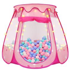 Play Tent ZUOSEN Princess para crianças com bolas e luz estelar
