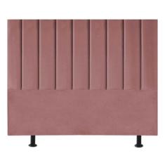 Cabeceira Estofada Cama Box Queen 160 cm Sophia Carla Suede - Black Ho