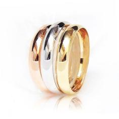 Anel de Ouro Tricolor 18k Triplo Colore - Meu Anel, 29