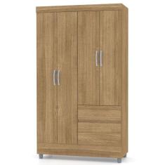 Guarda Roupa Solteiro Ideal Plus 4 Portas Nature VR - Vila Rica