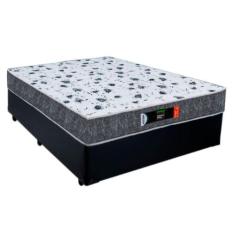 Cama Box Casal + Colchão Ortopédico Resistente Pró D28 Colchões 138x18