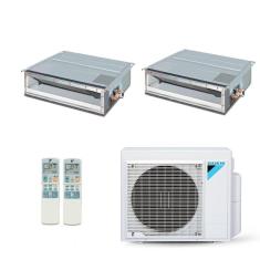 Ar-Condicionado Multi Split Inverter Daikin 34.000 (2x Evap Duto 20.000) Quente/Frio 220V
