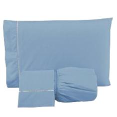 Jogo De Lençol Cama Queen 3 Pçs Percal 400 Fios Peletizado - Callandra