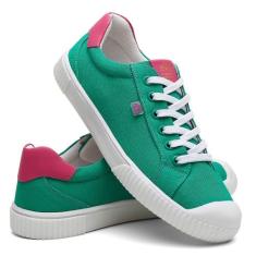 Tenis Feminino Casual Carmina Morana Verde Esmeralda E Rosa, 36