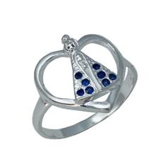 Anel Nossa Senhora no Coração - Cod 770 - Carlitos Joias, 13