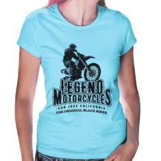 Baby Look Legend Motorcycle - Foca na Moda, Azul bebê, G