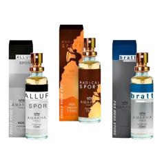 03 Perfume Masculino Amakha Paris Allur Sport Radical Bratt