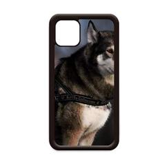 Capa Dog Husky Animal Lonely Night para iPhone 11 Pro Max para Apple Mobile Case Shell