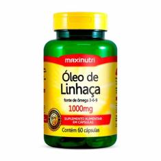 Oleo de Linhaça Fonte Ômega 3-6-9 60 Cápsulas 1000mg Maxinutri