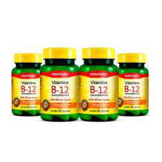 Kit 04 Vitamina B12 100% IDR 60 Cápsulas  Maxinutri