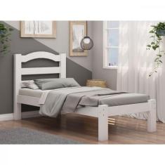 Cama Solteiro Robusta Para Colchão de 88cm Arauna, Branco