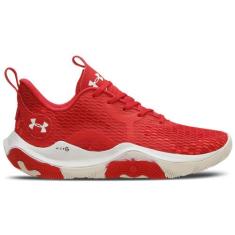 Tênis de Basquete Masculino Under Armour Spawn 3, Vermelho, 46
