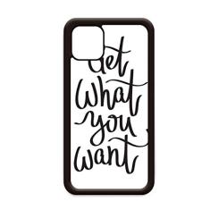 Capa Get What You Want para iPhone 12 Pro Max para Apple Mini Mobile Case Shell