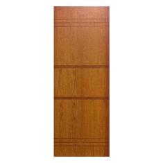 Porta de Madeira Semi-Oca Belíssima 7 Rodam Padrão Imbuia - 2.10 (A) X