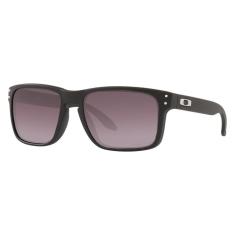 Óculos de Sol Oakley Holbrook Matte Black Gradient Grey  masculino
