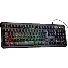 Teclado Gamer USB ELG FLAKES Power Battle Rainbow FLKT001