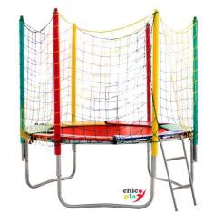 Cama Elástica 2,00m Chicoplay Lona Vermelha Nacional