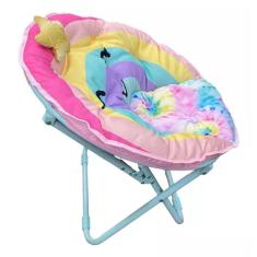 Cadeira Dobrável Infantil Almofadada Arco Iris 52x58x57cm