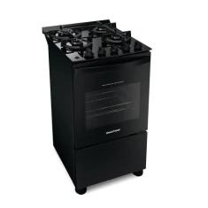 Fogão de Piso Brastemp 4 Bocas Com Mesa De Vidro E Dupla Chama Preto B