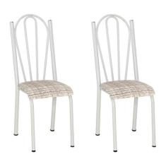 Conjunto 2 Cadeiras Mnemósine Branco e Rattan - Artefamol