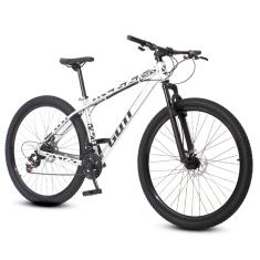 Bicicleta aro 29 Alumínio Prata e Preto Gott Mappa1 Freios a Disco Suspensão 21v