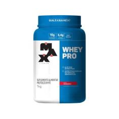 Whey Protein Concentrado Max Titanium Pro - 1Kg Morango