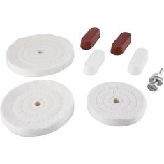 Vonder, Jogo De Rodas De Pano Para Polimento, Com Pasta.