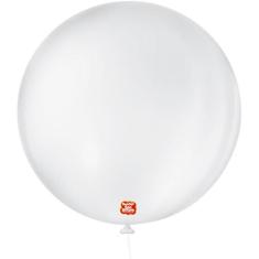 Balão Redondo N05 Branco Polar PCT com 50 - Sao Roque