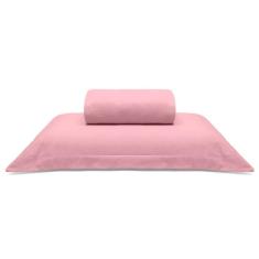 Jogo De Cama Buettner Solteiro Malha Liso 2 Peças Image Rose