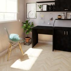 Mesa Reta Corp 25mm 90 Cm Bramov Móveis Preto