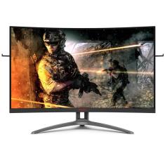 Monitor Gamer Curvo 31,5" AOC Agon AG323FCXE Tela Widescreen, Full HD,165Hz, 1ms e AMD FreeSync Premium - Preto