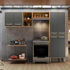 Armário Modulado para Cozinha Compacta 6 portas Mariah - Nicioli, Frei