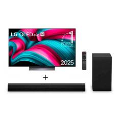 Combo Smart TV LG OLED evo AI C5 65" 2025 + Soundbar S40T 300W RMS, 2.1 Canais, Dolby Digital - OLED65C5.S40T